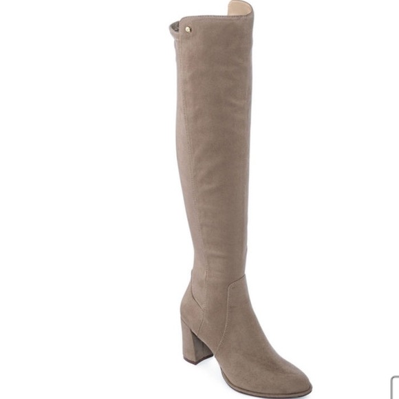 Liz Claiborne Shoes - NWOT Liz Claiborne Taupe Suede OTK Boots, 7